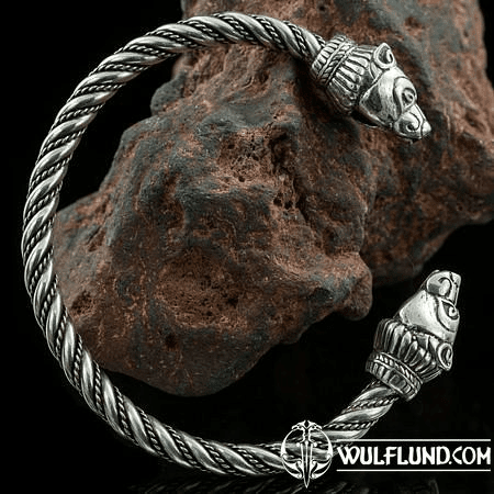 BERSERKER, BEAR, SILVER BRACELET