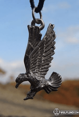 FLYING EAGLE, PEWTER PENDANT