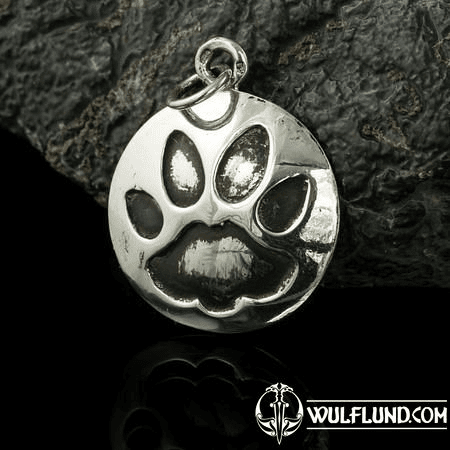 CAT TRACK, PENDANT, SILVER