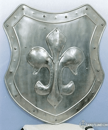 DECORATIVE SHIELD WITH MOTIF OF LILY