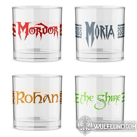 LORD OF THE RINGS SHOTGLASS 4-PACK
