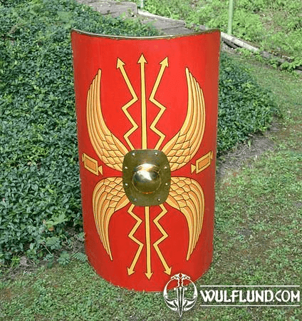 ROMAN SCUTUM, SHIELD WITH THUNDERBOLTS