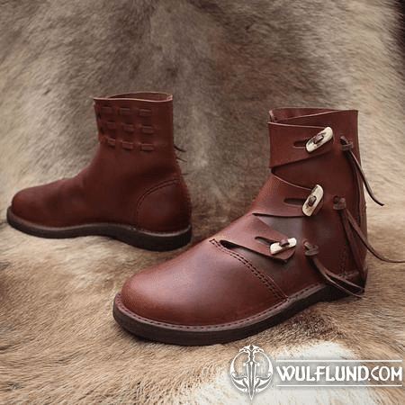 THE RAIDER, EARLY MEDIEVAL ANKLE SHOES, CUSTOM MADE