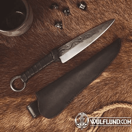 CRUACHAN, FORGED CELTIC KNIFE WITH SHEATH