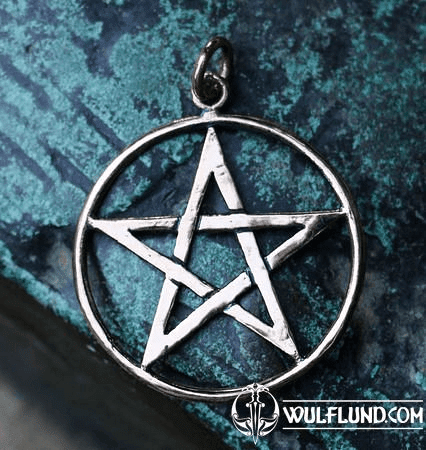 PENTACLE - PENTAGRAM, PENDANT, BRONZE