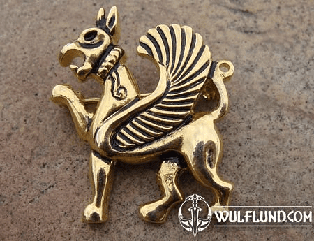 GRIFFIN, COSTUME BROOCH