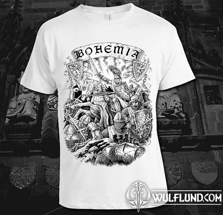 BOHEMIA, KING PREMYSL OTAKAR II. T-SHIRT, WHITE