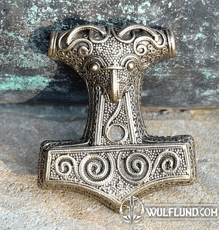 THOR HAMMER, SCANIA, SWEDEN, PEWTER PENDANT