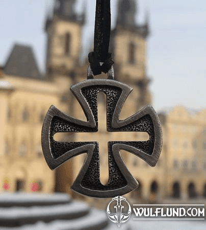 TEMPLAR CROSS, HAND CASTED TALISMAN