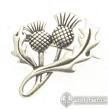 SCOTTISH THISTLE - SILVER BROOCH, AG 925