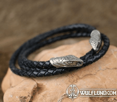 SNAKES LEATHER BRAIDED CORD, TIN