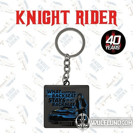 KNIGHT RIDER METAL KEYCHAIN 40TH ANNIVERSARY LIMITED EDITION