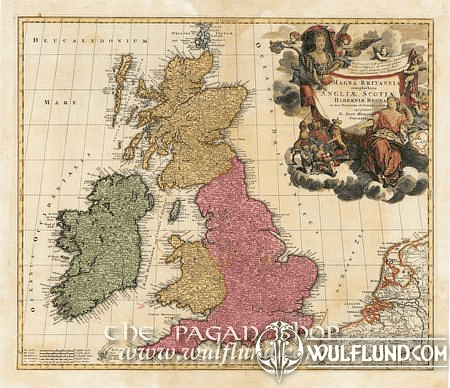 SCOTLAND, IRELAND, ENGLAND, WALES, HISTORICAL MAP, REPLICA