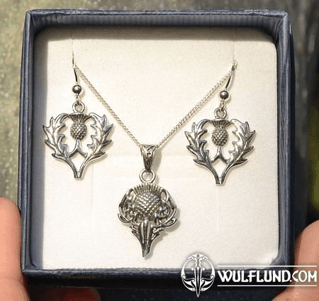 THISTLE OF SCOTLAND, STERLING SILVER JEWELLERY SET