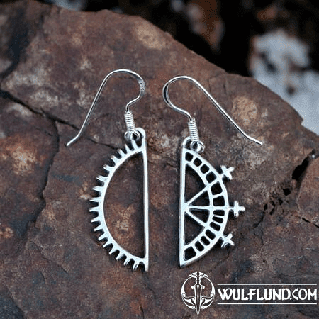 BEAIVI AND MANO, SUN AND MOON, SAMI EARRINGS, SILVER 925