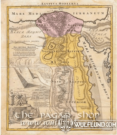 EGYPT, HOMAN, HISTORICAL MAP, REPLICA