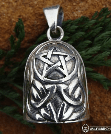 SILVER BELL PENDANT WITH PENTACLE, AG 925