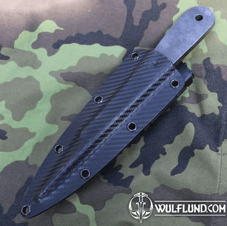TACTICAL KYDEX SHEATH FOR TOP DOG THROWING KNIFE CARBON