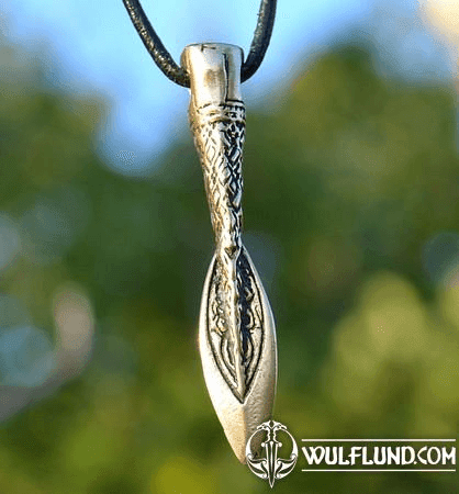 GUNGNIR, SPEAR OF ODIN, BRONZE PENDANT