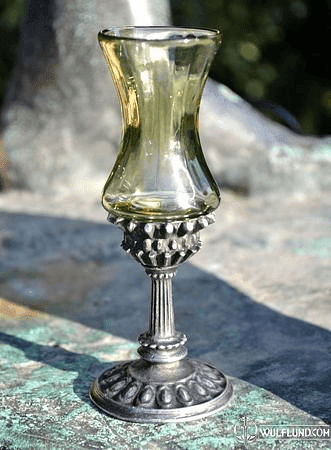 REGIA, HISTORICAL GLASS GOBLET, DECORATIVE REPLICA
