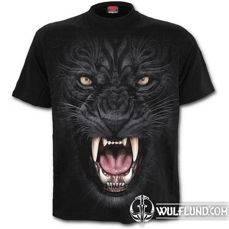 TRIBAL PANTHER - T-SHIRT SCHWARZ