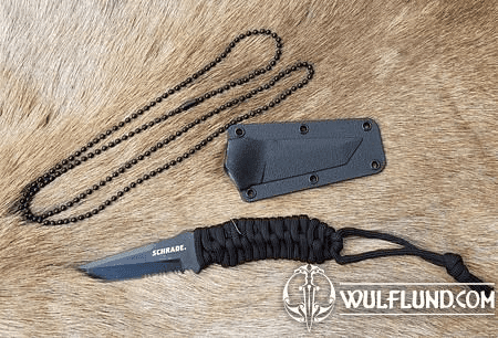 SERRATED TANTO NECK KNIFE SCHRADE