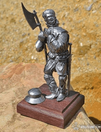 MERCENARY, HISTORICAL TIN STATUE