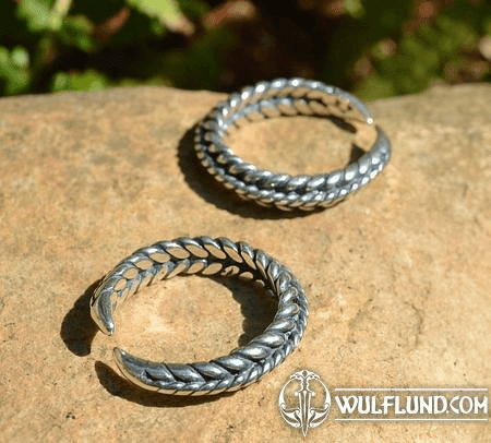 BAGUE VIKING - RÉGLABLE, ARGENT