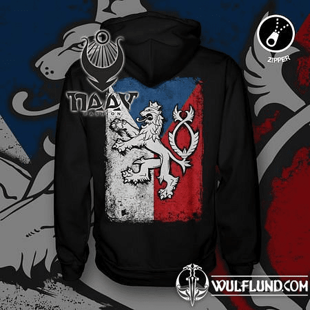 CZECH LION ZIPPER HOODIE