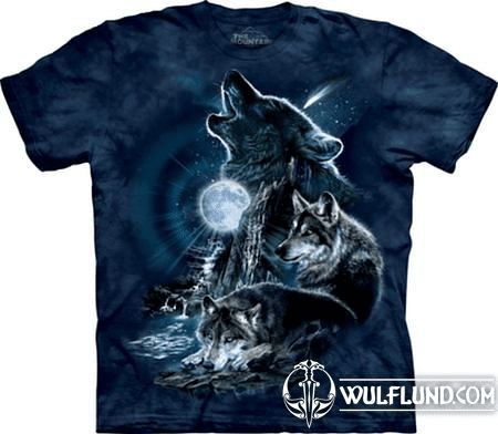 BARK AT THE MOON - WOLF, THE MOUNTAIN, T-SHIRT