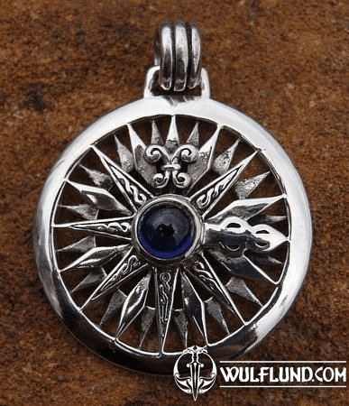 COMPASS, SIILVER PENDANT, DIVE SILVER JEWELS