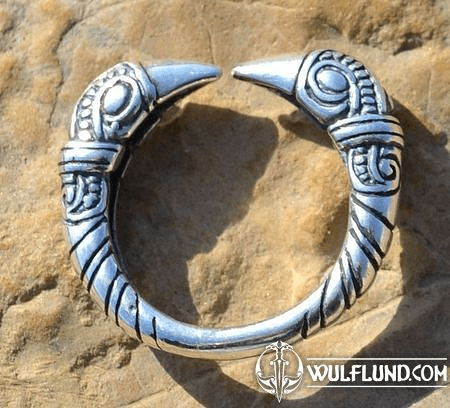 VIKING RAVEN HEAD RING, SILVER 925