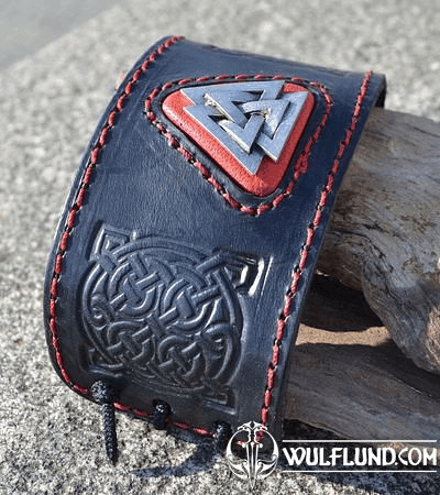 VALKNUT, BRACELET EN CUIR