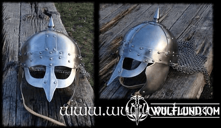 VIKING HELMET WITH CHAIN MAIL