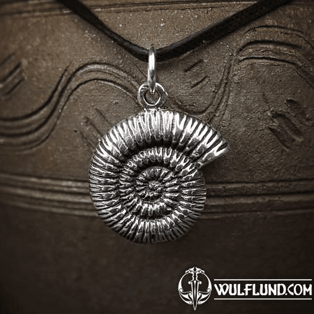 AMMONITE, STERLING SILVER PENDANT