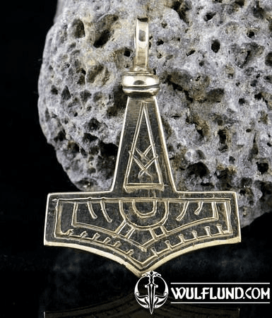 GOTLAND, THOR'S HAMMER, BRONZE AMULET