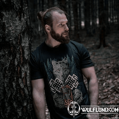 WOLF WARRIOR, SLAVIC T-SHIRT - COLORED