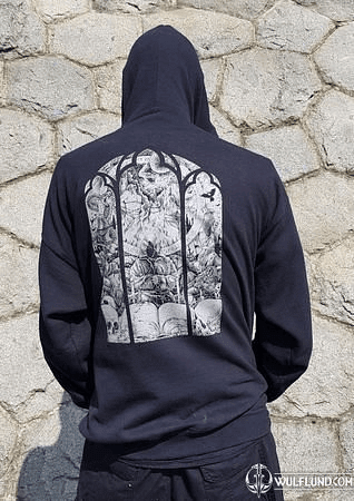 DEUS VULT, ZIP UP HOODIE NAAV