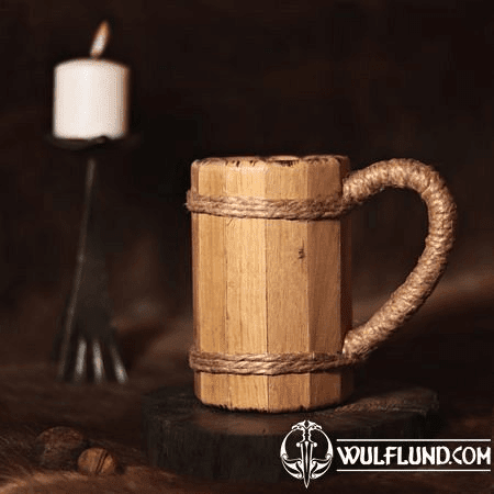 WOODEN TANKARD, OAK