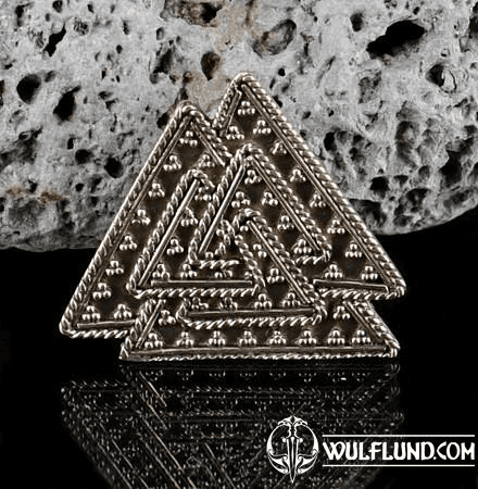 VALKNUT, WIKINGER, SCHMUCK, ANHÄNGER, BRONZE