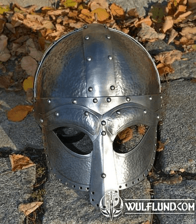 VIKING OCULAR HELM, 2 MM THICK, DECORATED BY HAMMERING