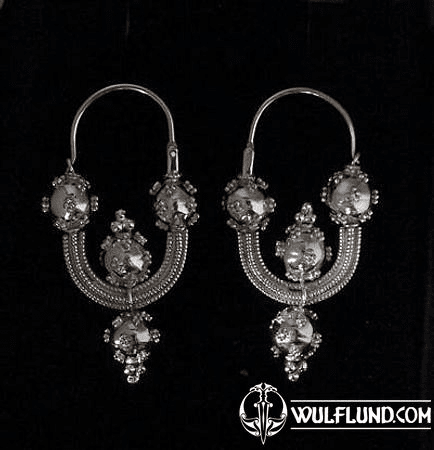 EARRINGS FROM GREAT MORAVIA PERIOD, AG 925