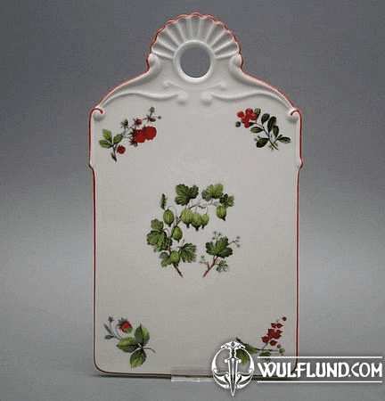 FOREST BERRIES - ANTIQUE PORCELAIN CUTTING / SERVING BOARD