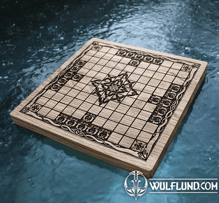 HNEFATAFL ODER TAFL, WIKINGER-BRETTSPIEL – NUR HOLZBRETT