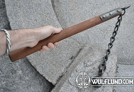 FLAIL, MEDIEVAL WEAPON, 14TH CENTURY, REPLICA