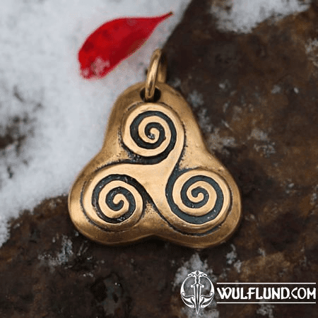 TRISKEL CELTIC PENDANT FROM BRONZE