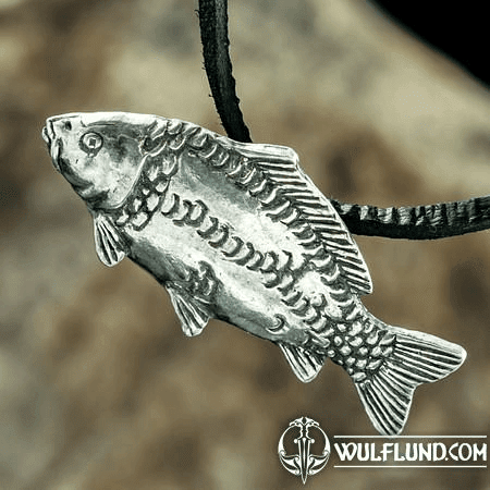 CARP - FISH, FISHING PENDANT, SILVER 925