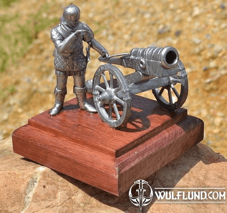 ARTILLERYMAN, HISTORICAL TIN STATUE