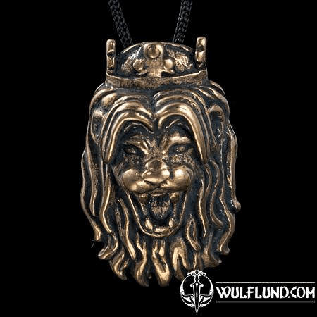 LION'S HEAD, BRONZE PENDANT