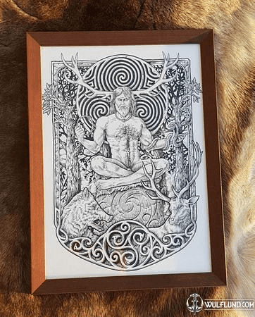 CERNUNNOS, FRAMED PICTURE